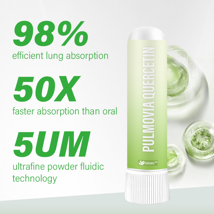 Qooes® Pulmovia Quercetin Lung Detox Inhaler – 98% Absorption, Fast Lung Support