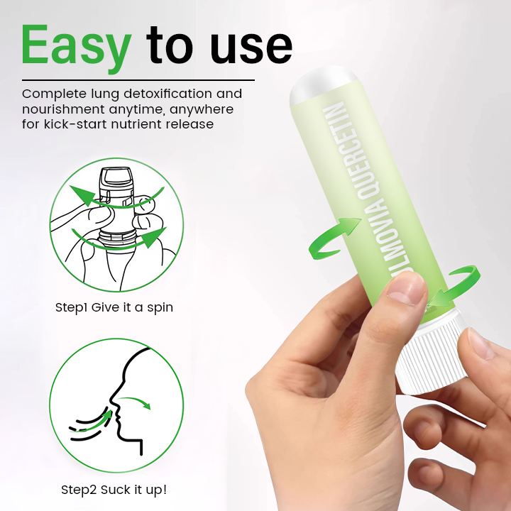 Qooes® Pulmovia Quercetin Lung Detox Inhaler – 98% Absorption, Fast Lung Support