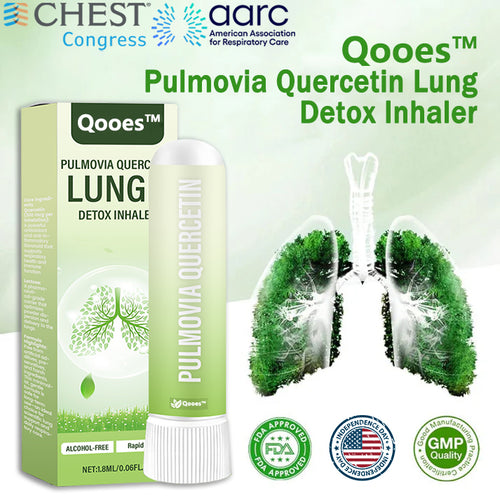 Qooes® Pulmovia Quercetin Lung Detox Inhaler – 98% Absorption, Fast Lung Support