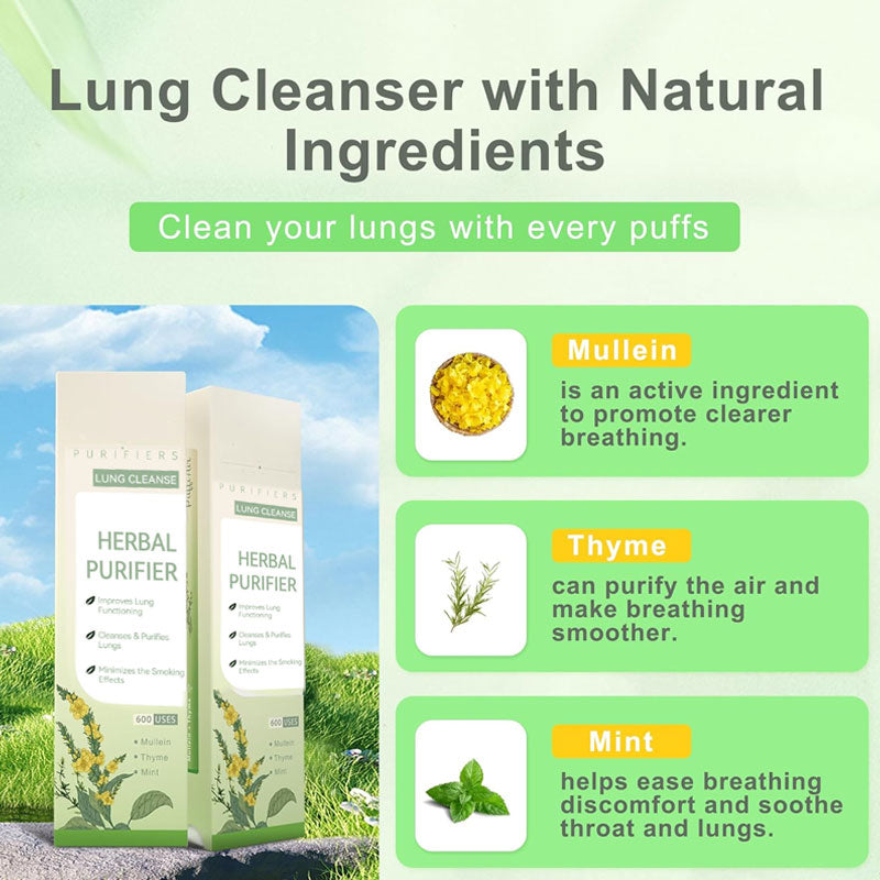 Zero Nicotine Puff Pen – Qooes® Lung Purify Mist- Quit Smoking Naturally