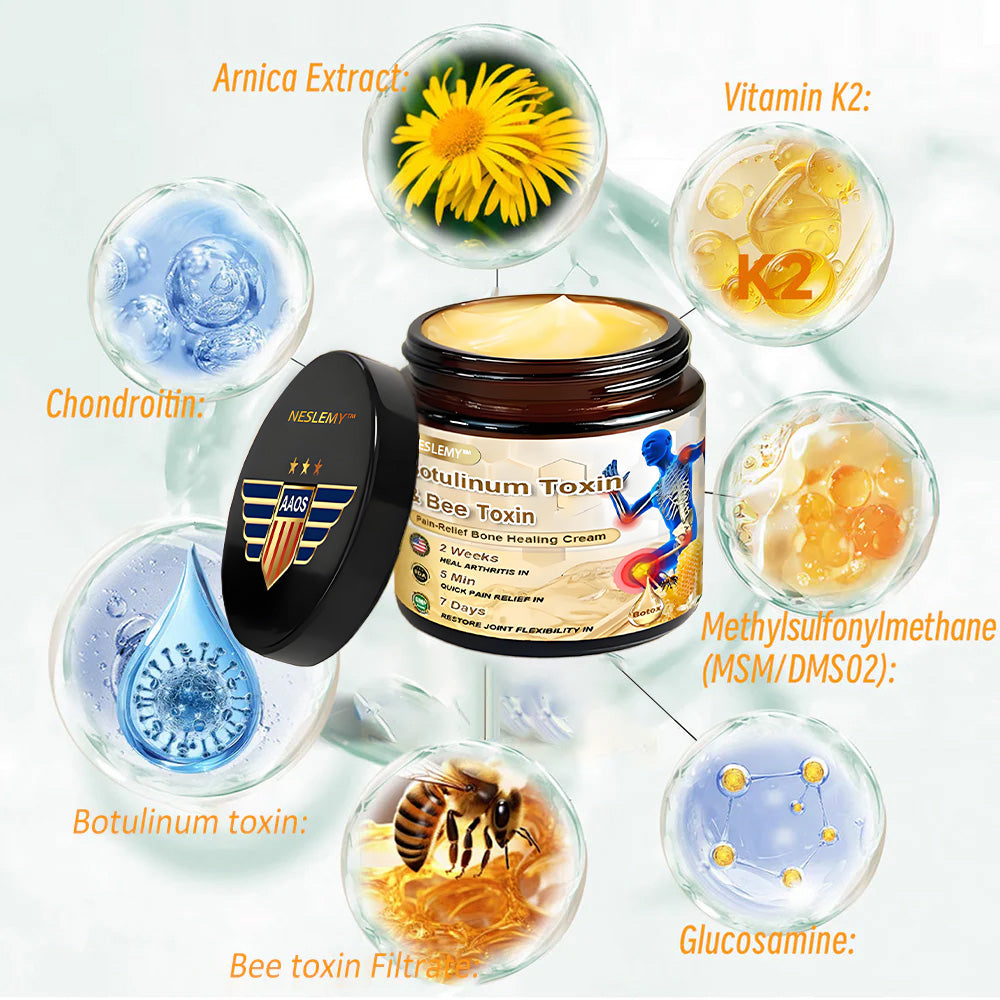 NESLEMY™ Botulinum and Bee Toxin Pain Relief Bone Healing Cream