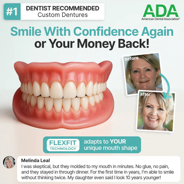 HZA™ --🦷Advanced Customized Full Denture Set🦷 {Developed by Harvard University}